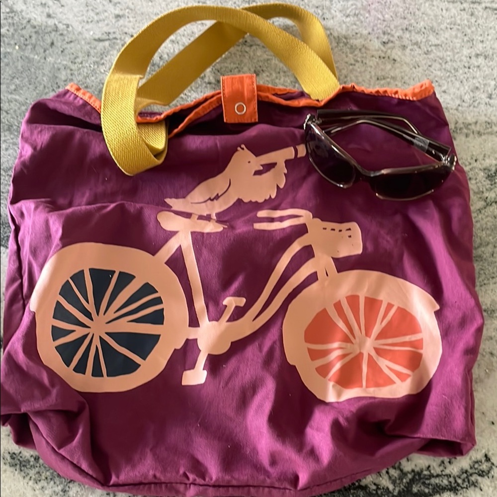 Fossil Bicycle Tote Bag and Sunglasses